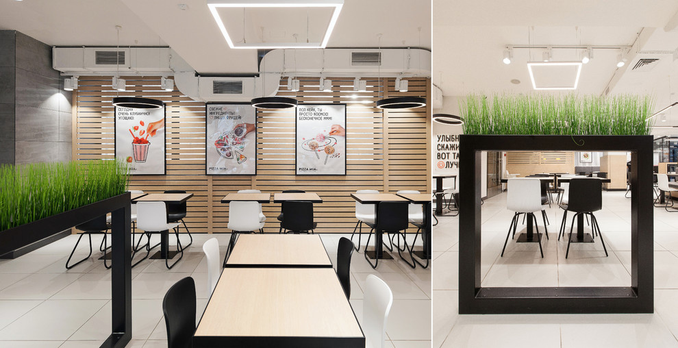 ИНТЕРЬЕР КАФЕ БЫСТРОГО ПИТАНИЯ PIZZAMIA , Г. ЕКАТЕРИНБУРГ