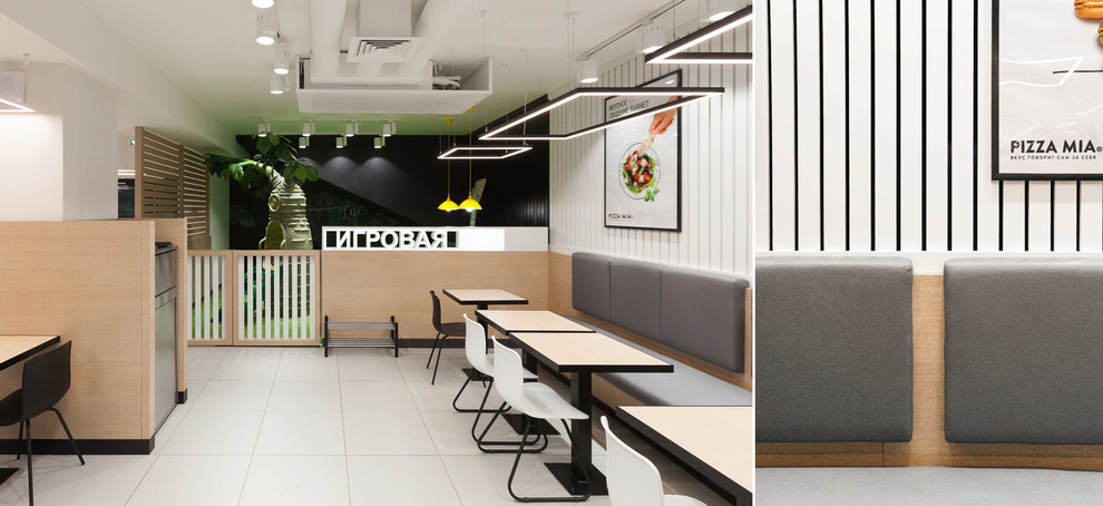 ИНТЕРЬЕР КАФЕ БЫСТРОГО ПИТАНИЯ PIZZAMIA , Г. ЕКАТЕРИНБУРГ