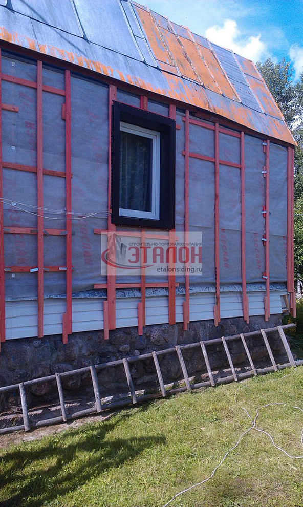 пос. Верхние Осельки - монтаж сайдинга