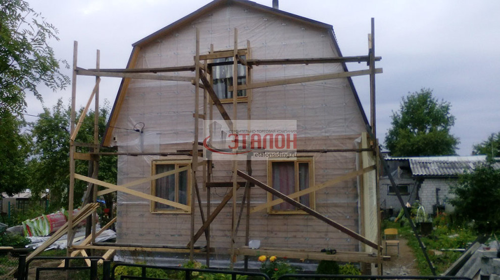 СНТ Восход - монтаж сайдинга с утеплением