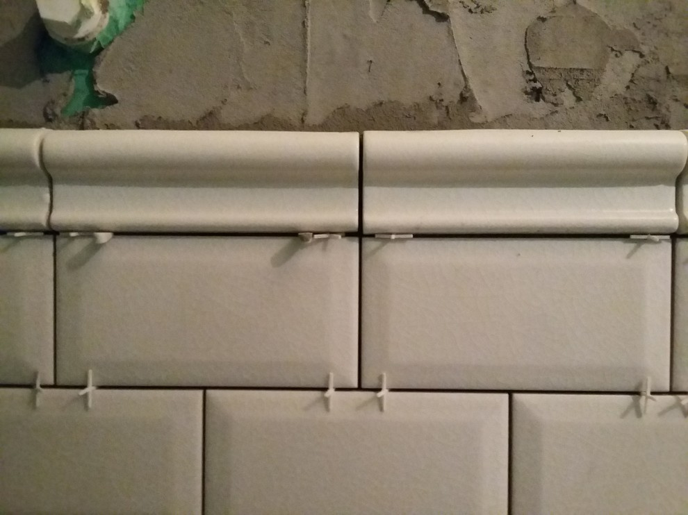 Плитка метро с бордюром