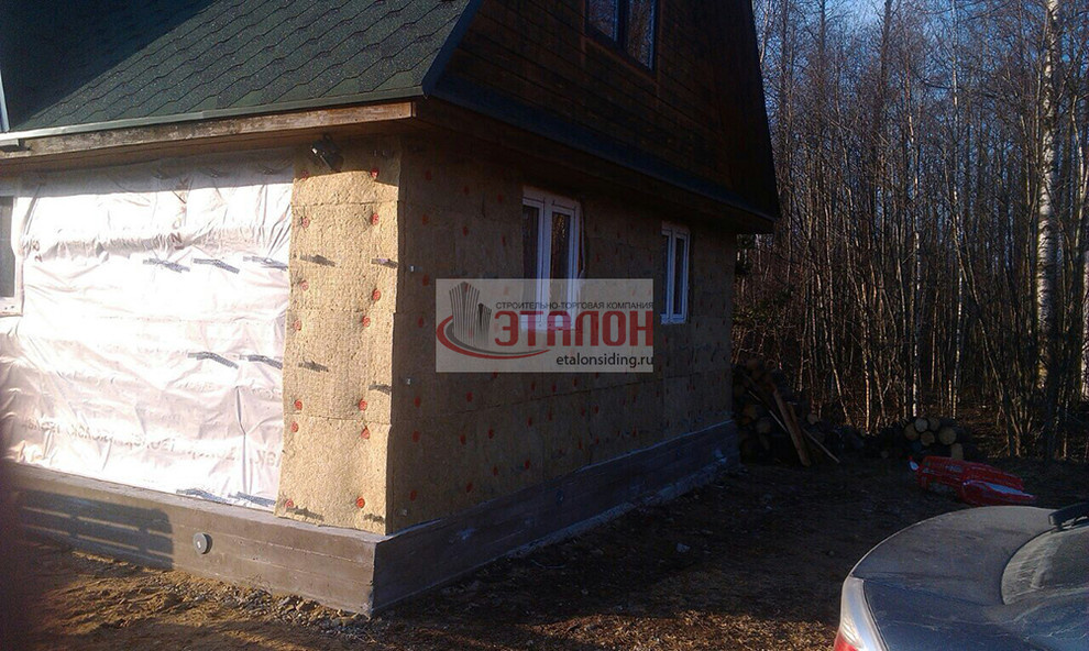 пос. Бабино - монтаж сайдинга