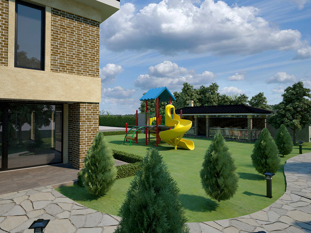 Реконструкция фасада и ландшафт