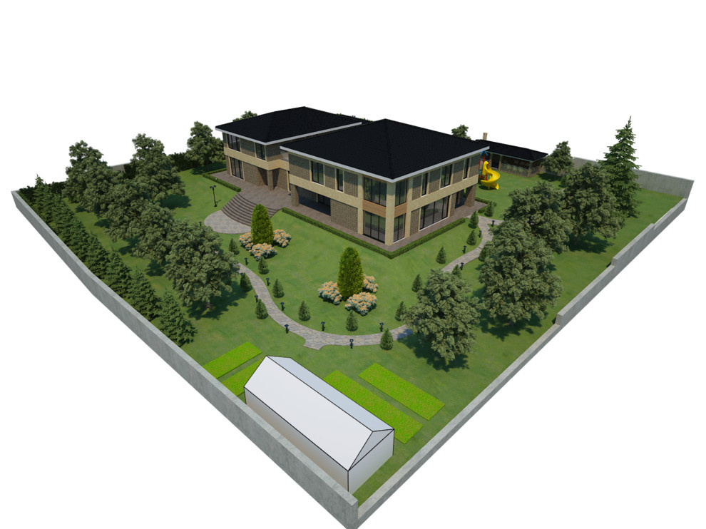 Реконструкция фасада и ландшафт