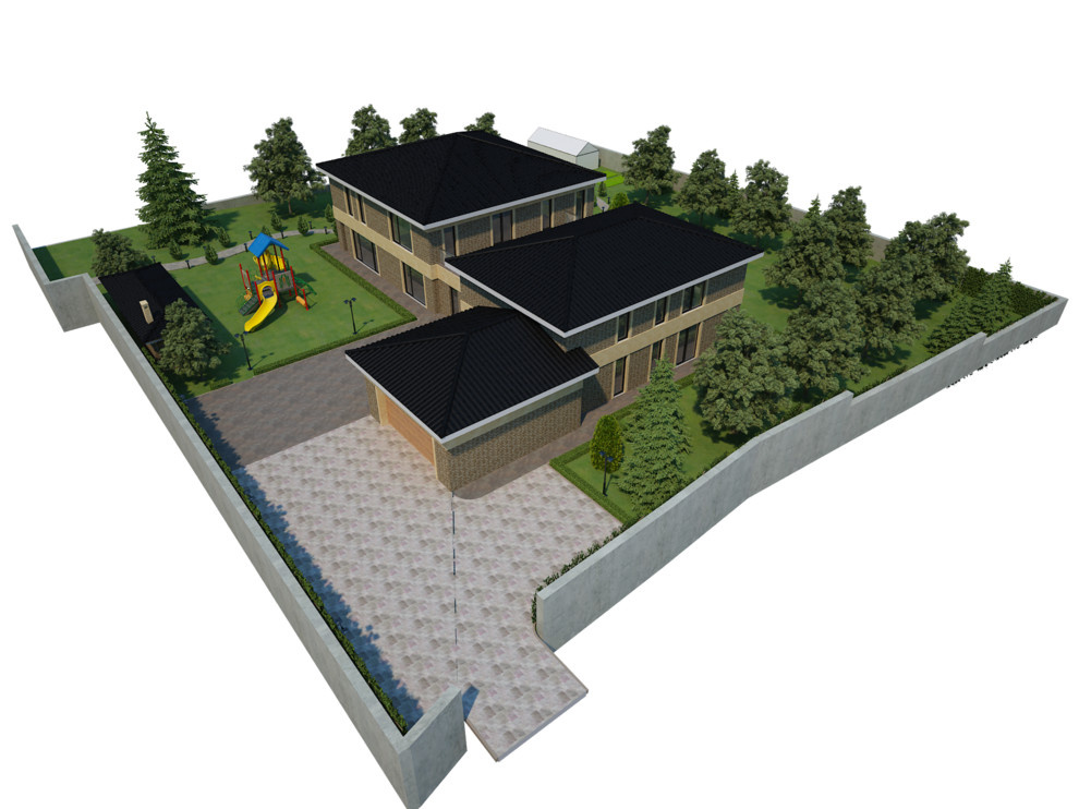 Реконструкция фасада и ландшафт