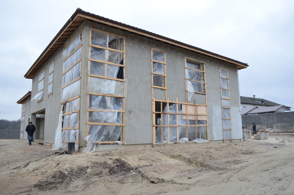 Реконструкция фасадов и ландшафт (Орловка)