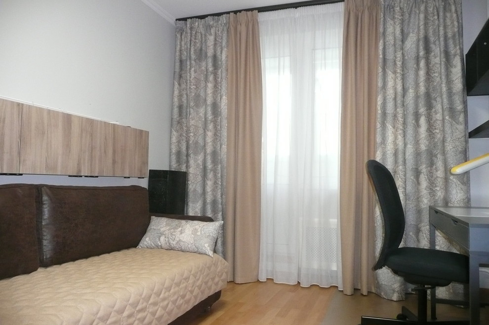 Фееричная спальня и тематический текстильный дизайн в Митино. шторы