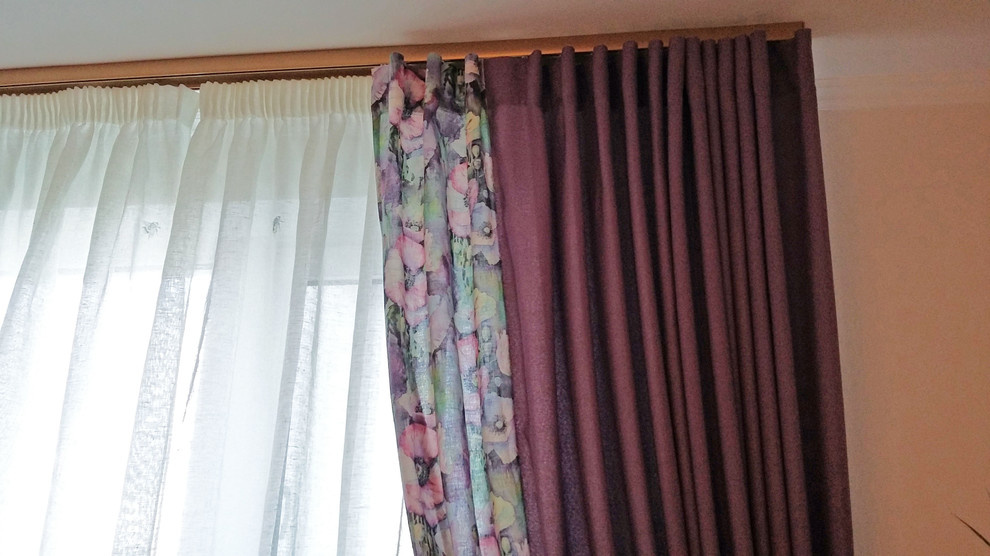 Фееричная спальня и тематический текстильный дизайн в Митино. шторы