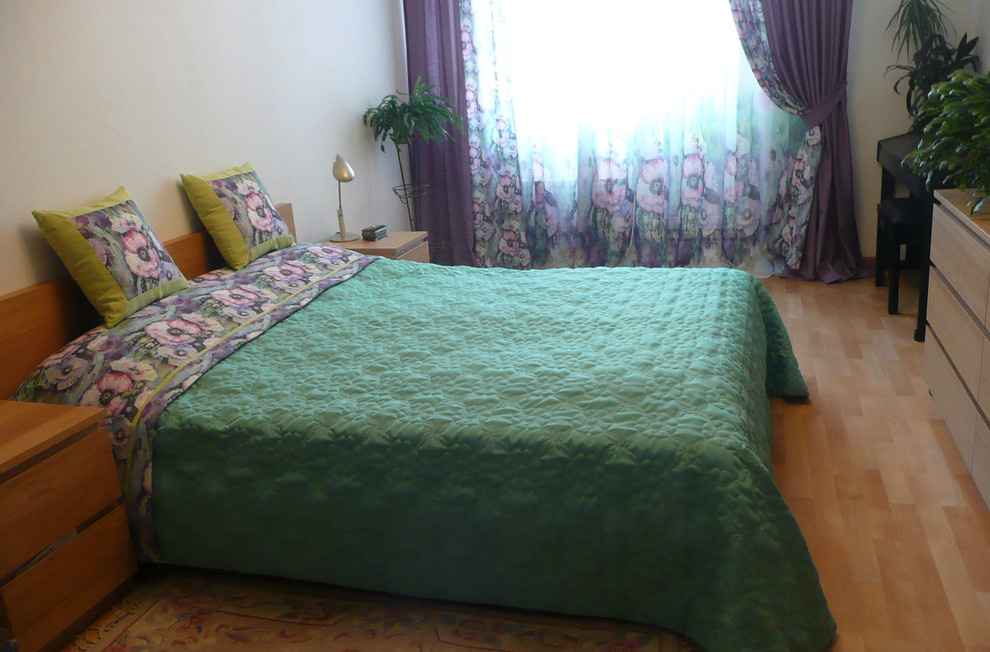 Фееричная спальня и тематический текстильный дизайн в Митино. шторы