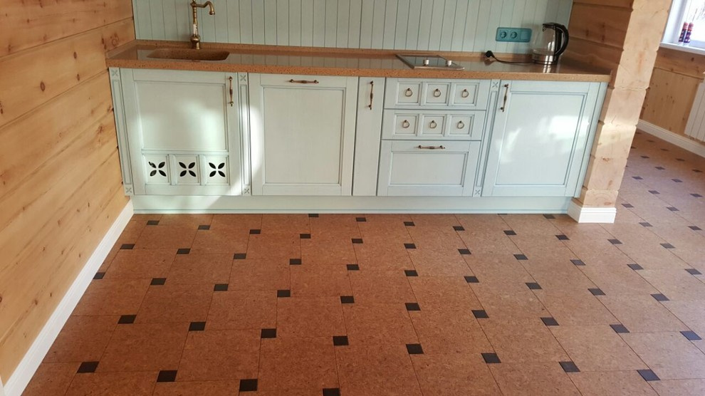 Оригинальный способ укладки напольной пробки!