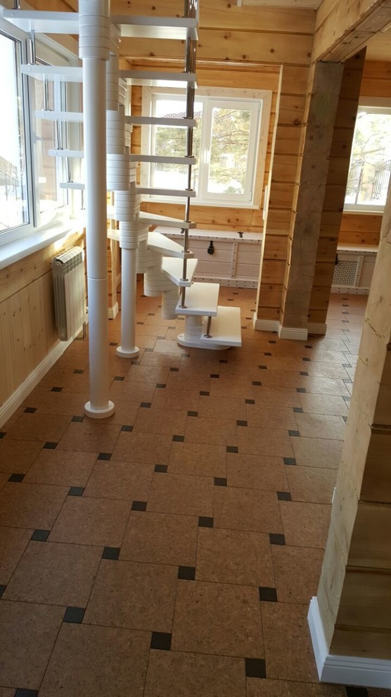 Оригинальный способ укладки напольной пробки!