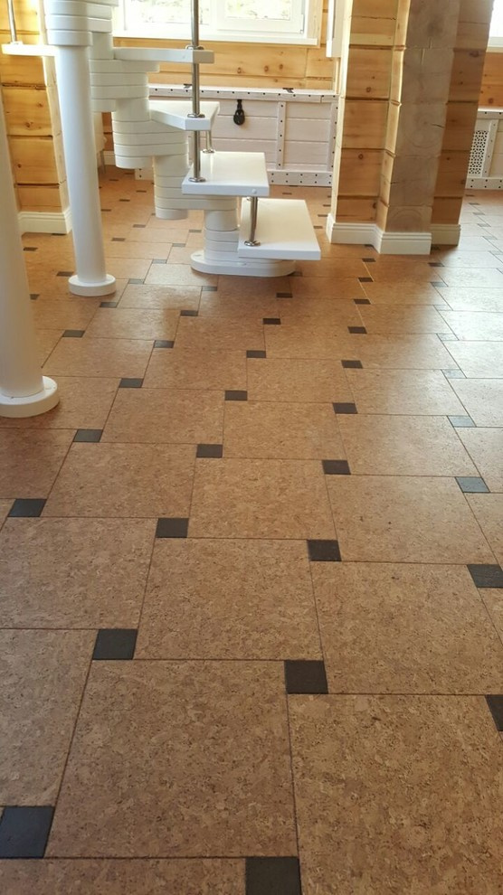 Оригинальный способ укладки напольной пробки!