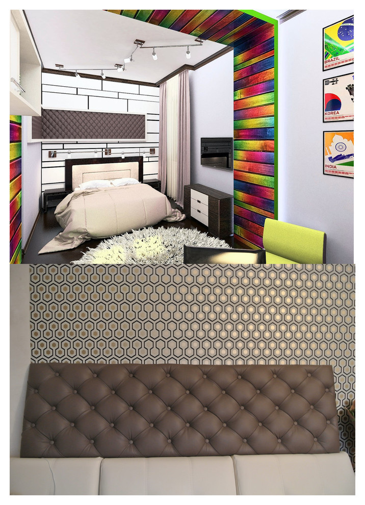 Панели в каретной стяжке в комнату подростка