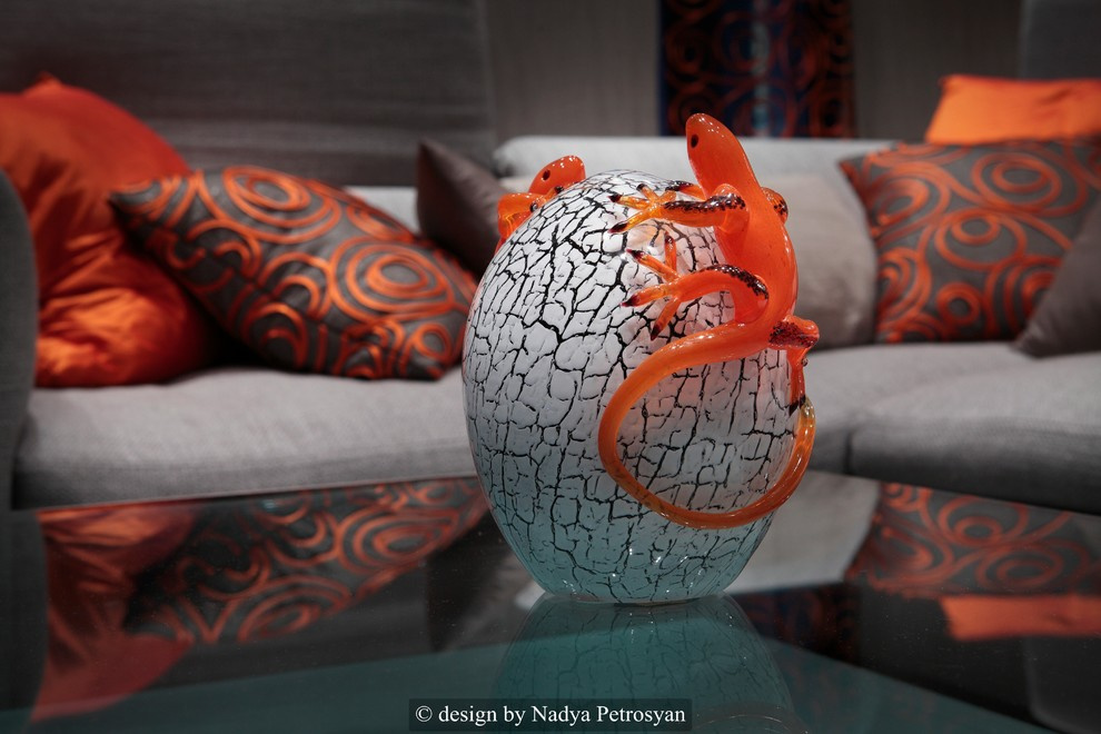 Роскошь стиля в цвете. Гостиная -кухня