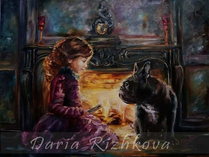 Живопись маслом .серия" Сказки"