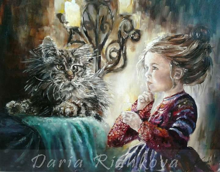 Живопись маслом .серия" Сказки"