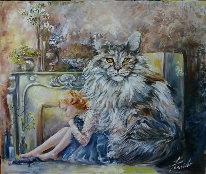 Живопись маслом .серия" Сказки"