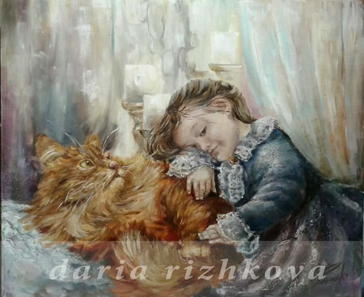 Живопись маслом .серия" Сказки"