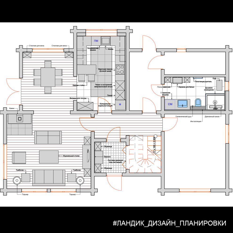 Двухэтажный уютный дом из бруса для дружной семьи