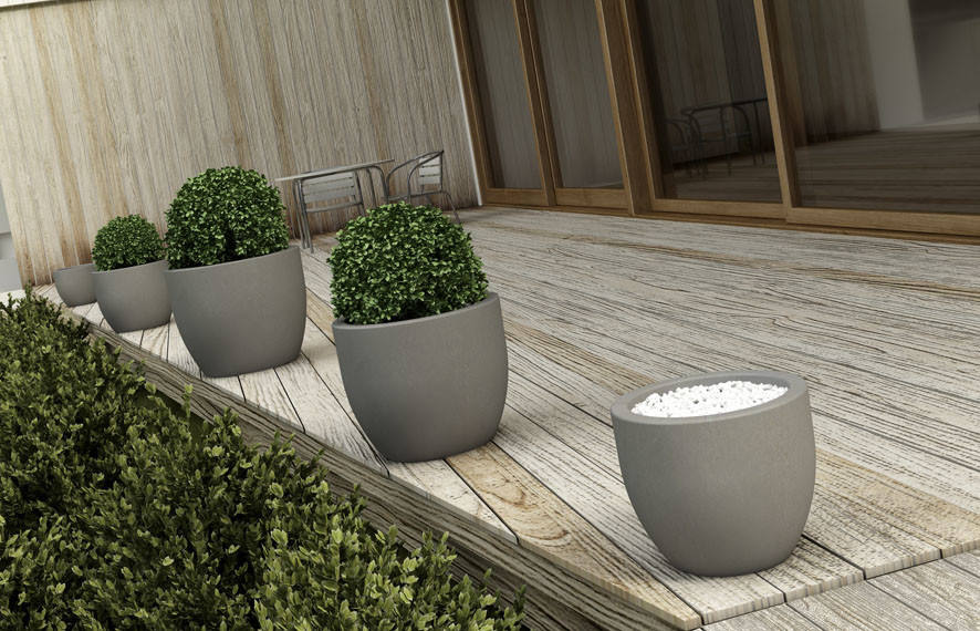 Кашпо из 3D пластика Teraplast