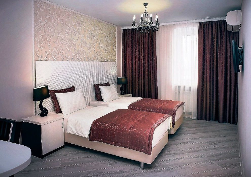 Обложка проекта: Шторы и стеновые 3D панели для мини отеля "Амулет" Уфа