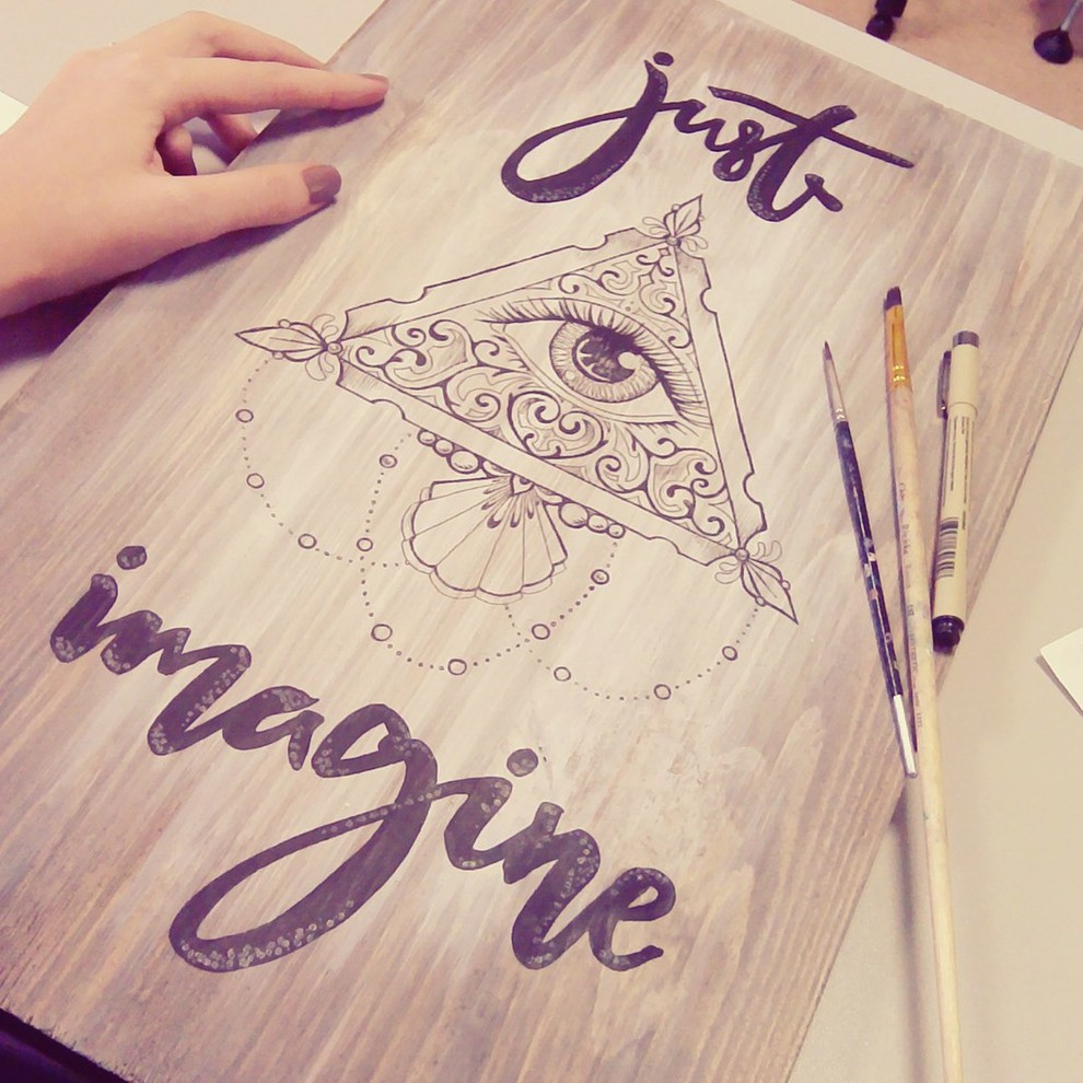 Обложка проекта: Досочки роспись-графика для декора