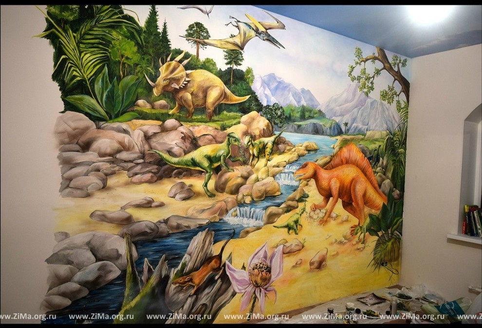 Обложка проекта: Роспись динозавры
