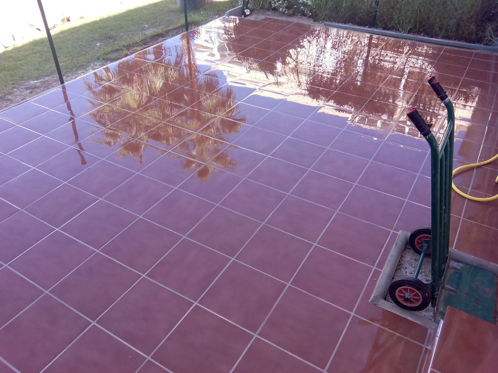 Pavimento de la terrasa Alicante Golf