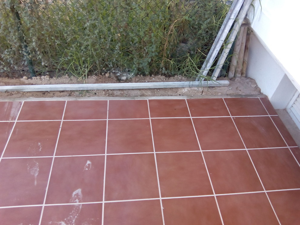 Pavimento de la terrasa Alicante Golf