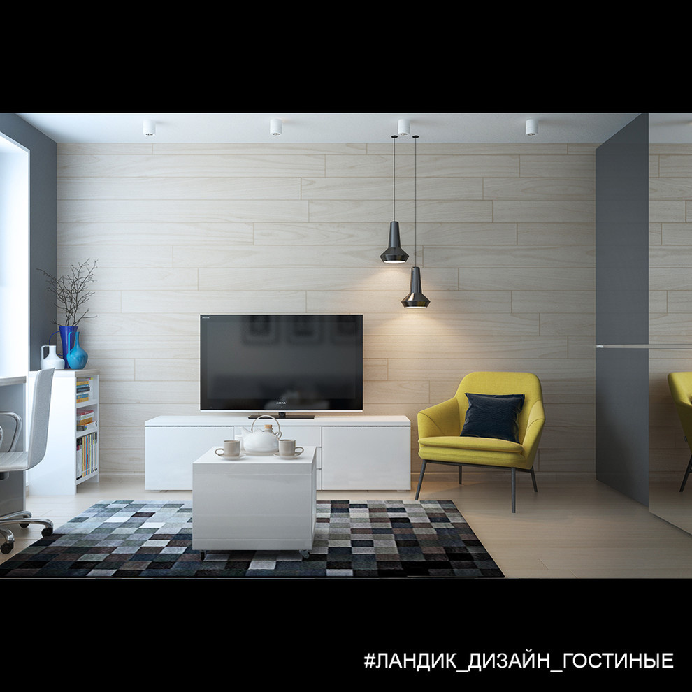 Однокомнатная квартира в современном стиле, вариант 2