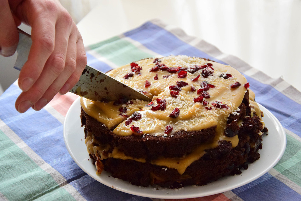 Постная шарлотка