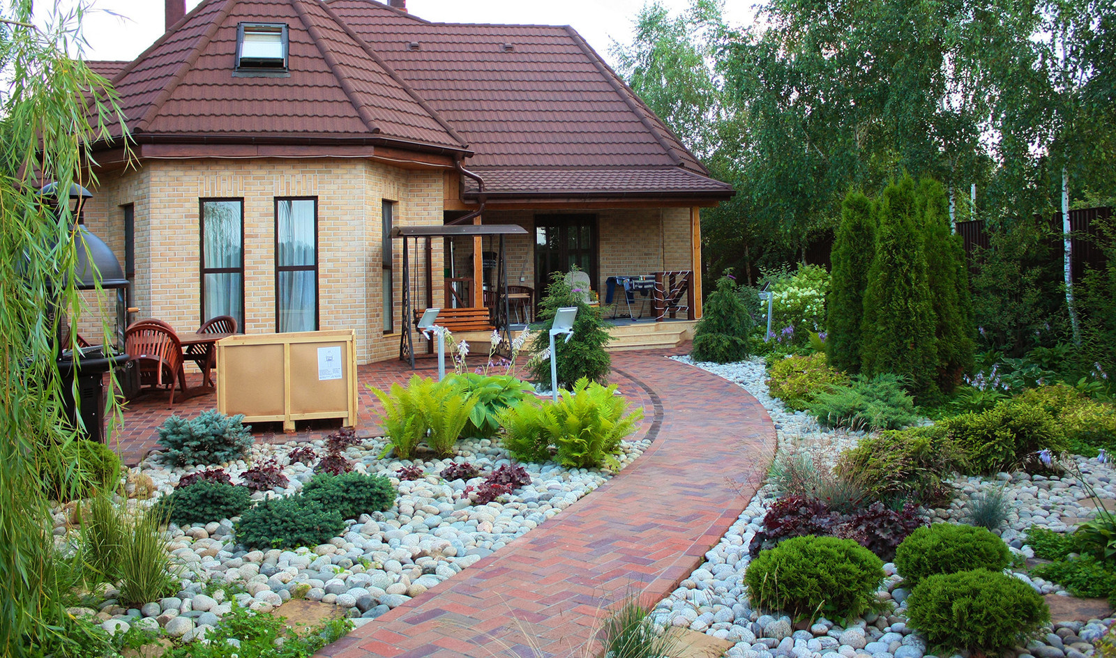 Ландшафтный дизайн участка 6 соток