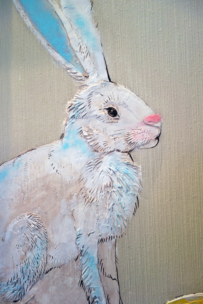 Оформление стен частного детского дошкольного центра "Любимый Зая"