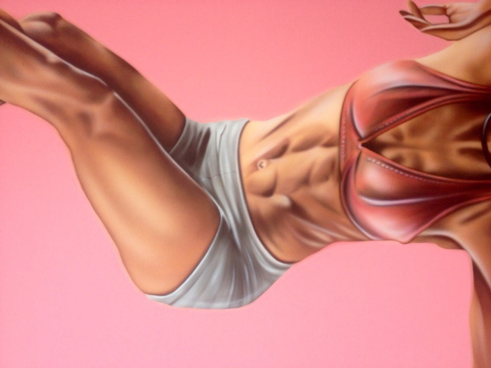 Роспись фитнес клуба "Аурум"