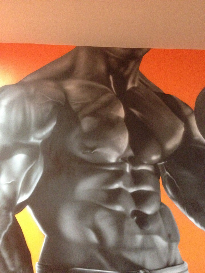 Роспись фитнес клуба "Аурум"