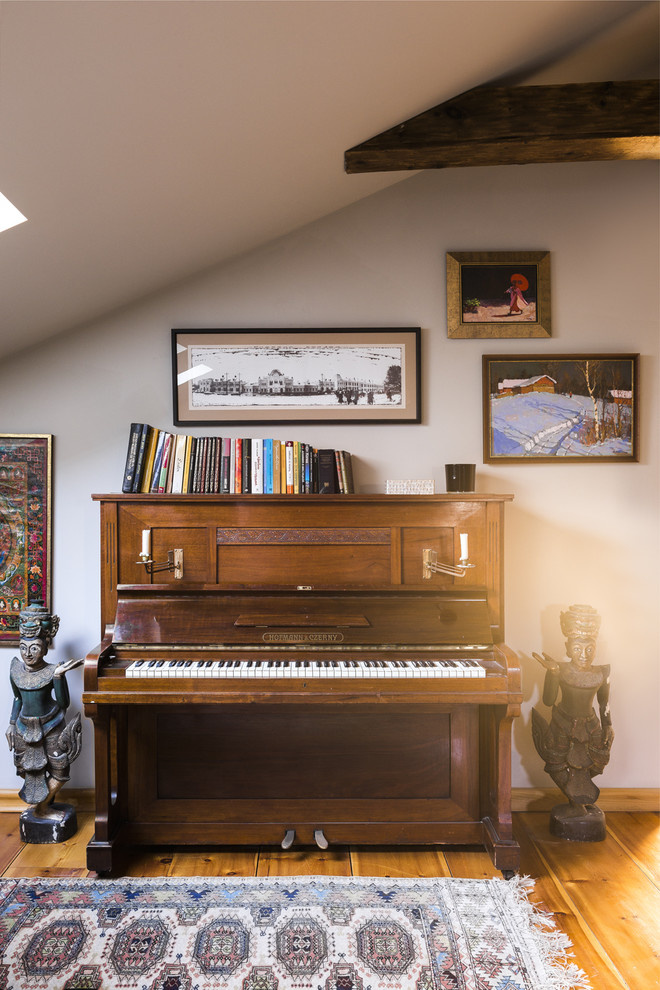 Мансарда с элементами стиля бохо-шик