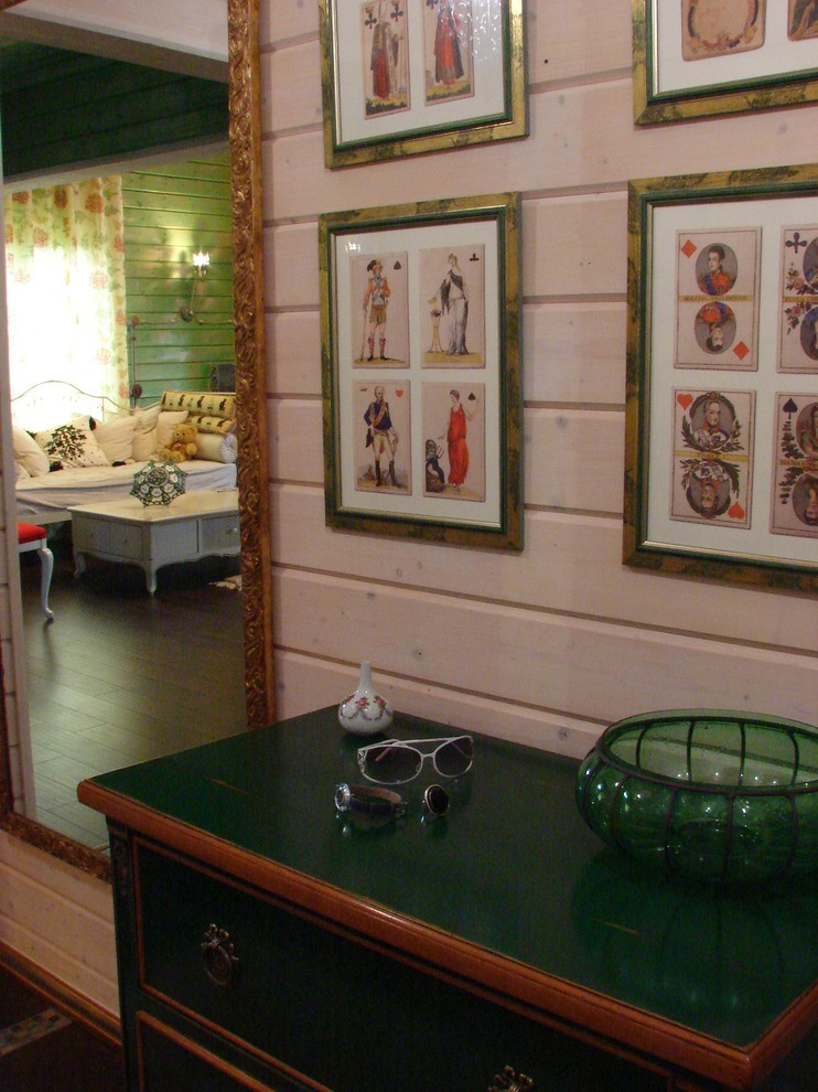 Дом из клееного бруса в стиле шебби-шик