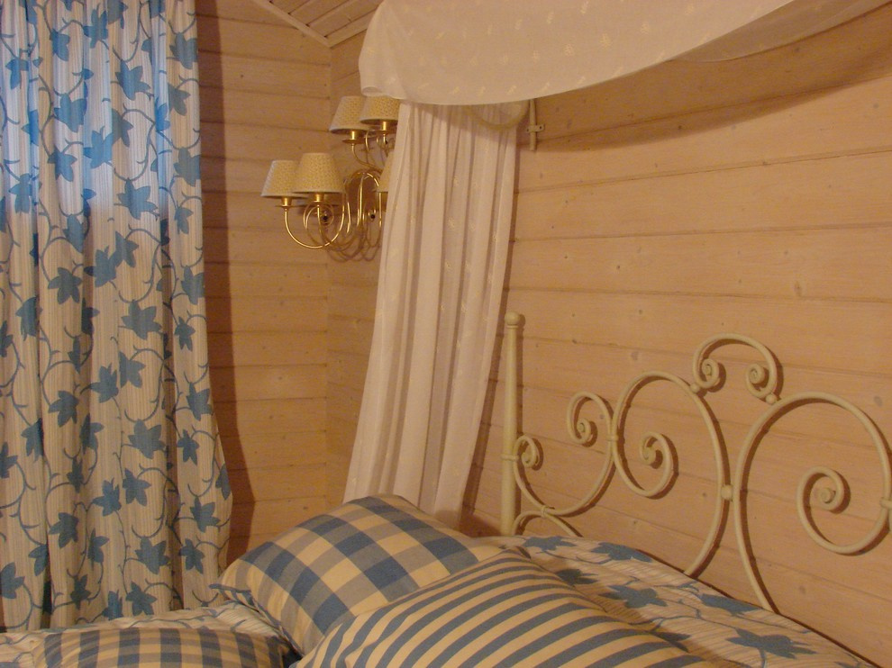 Дом из клееного бруса в стиле шебби-шик