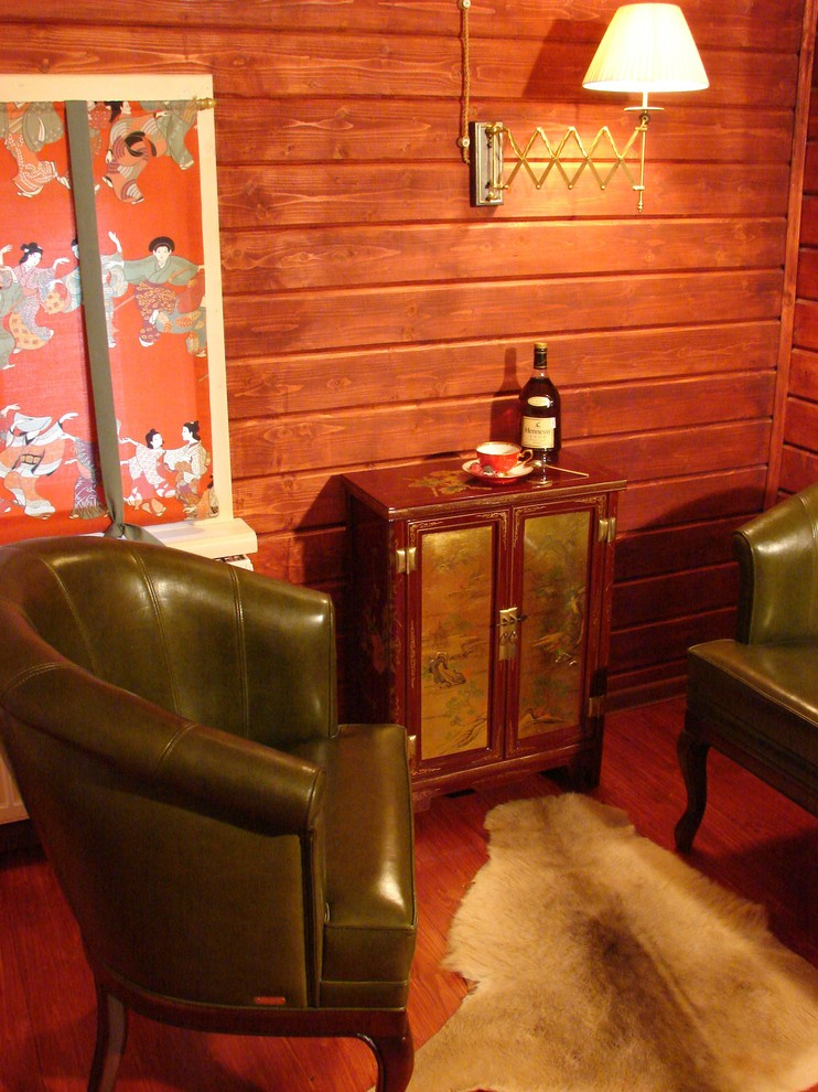 Дом из клееного бруса в стиле шебби-шик