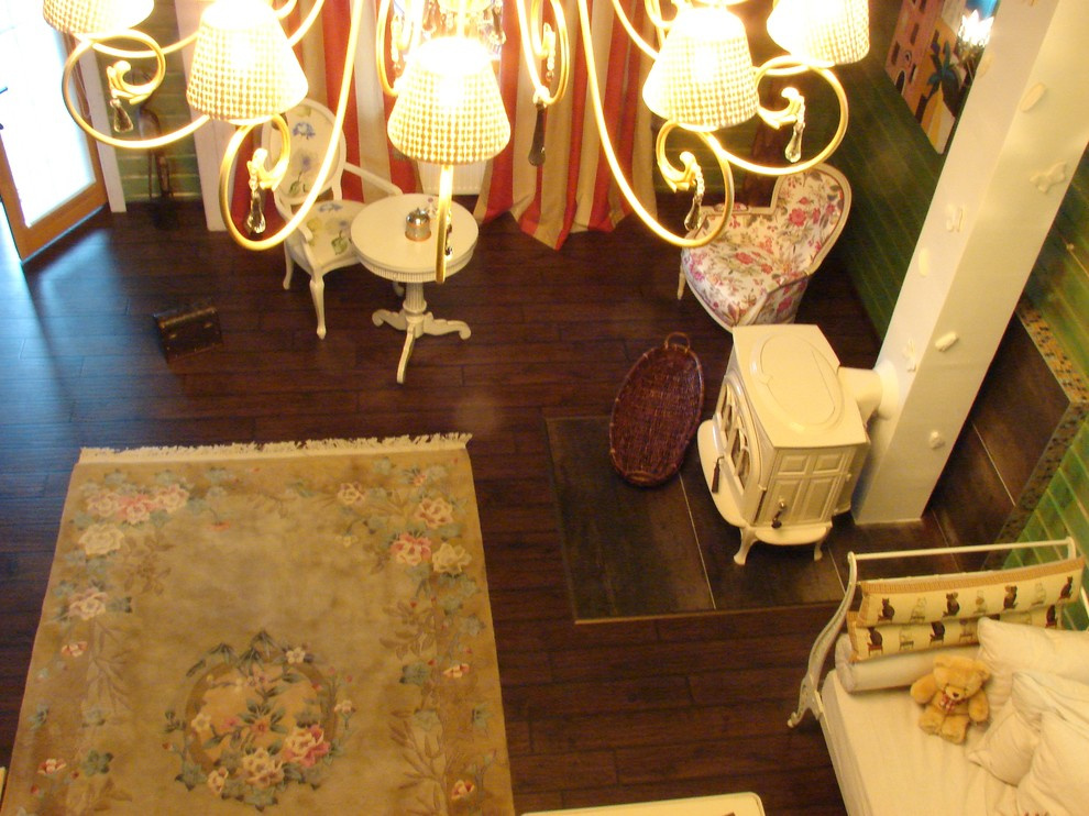 Дом из клееного бруса в стиле шебби-шик