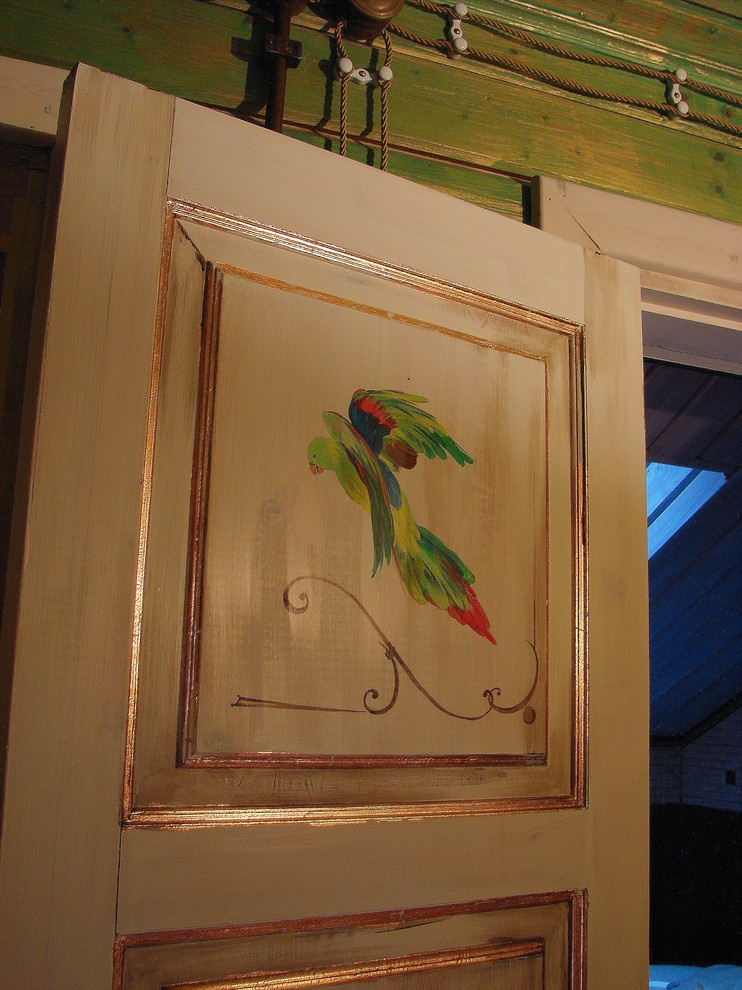 Дом из клееного бруса в стиле шебби-шик