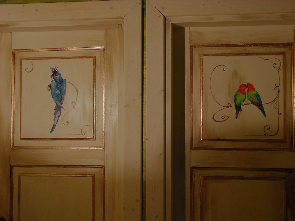 Дом из клееного бруса в стиле шебби-шик