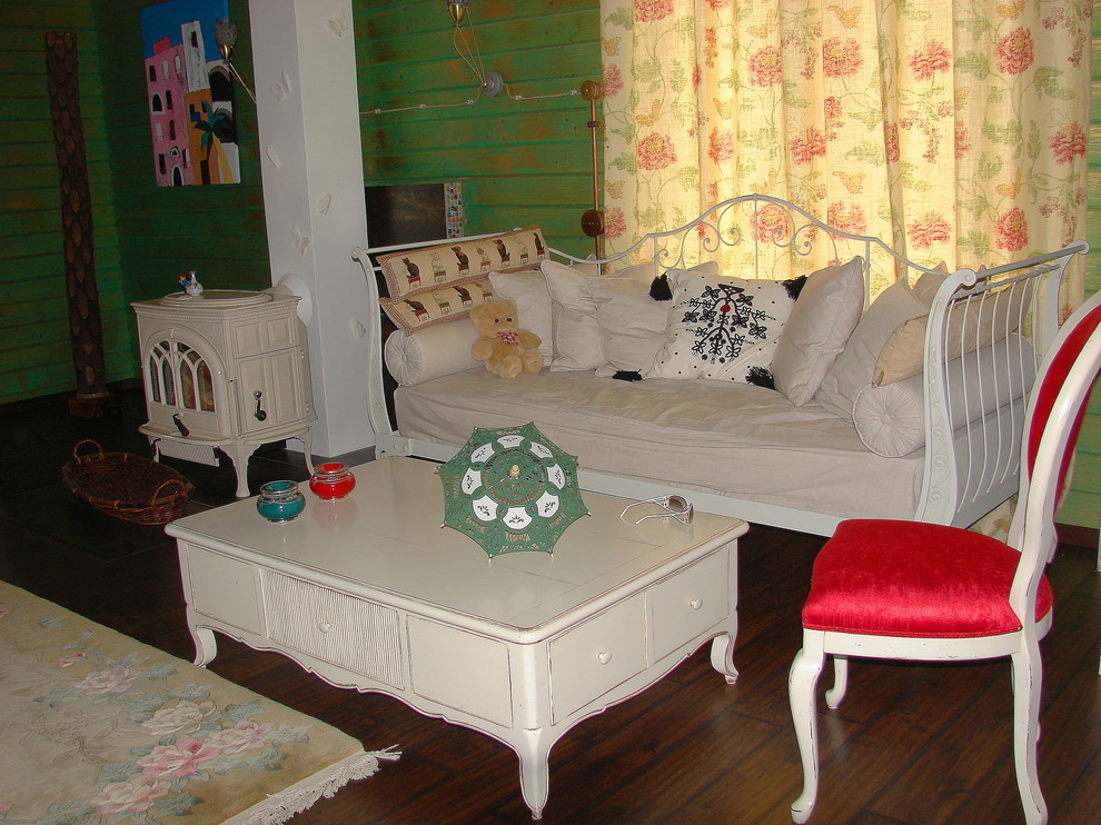 Дом из клееного бруса в стиле шебби-шик