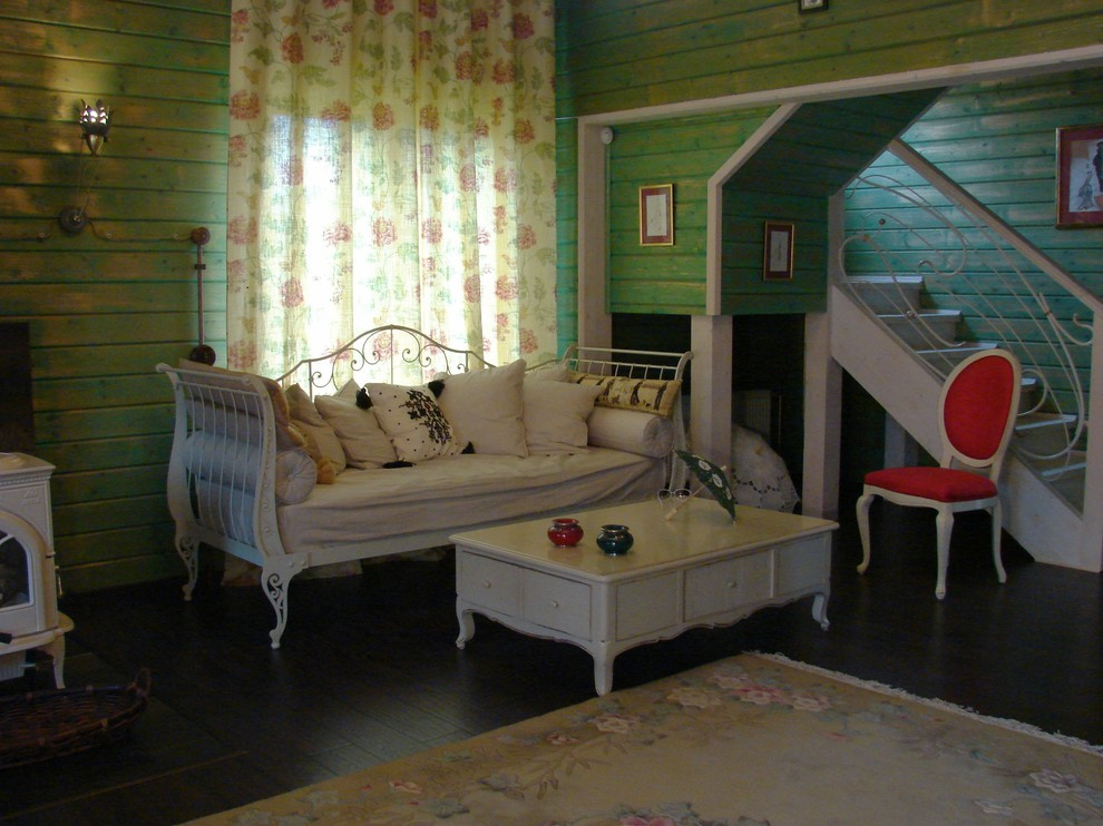 Дом из клееного бруса в стиле шебби-шик