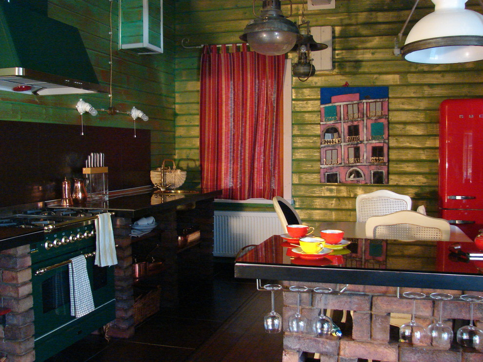 Дом из клееного бруса в стиле шебби-шик