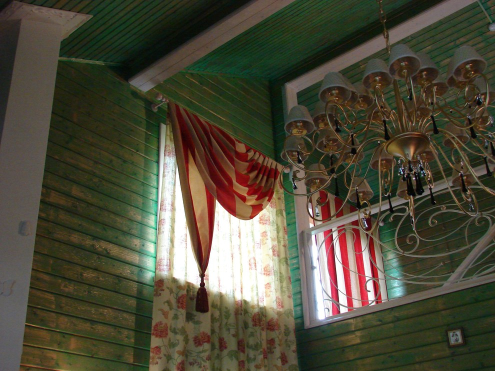 Дом из клееного бруса в стиле шебби-шик