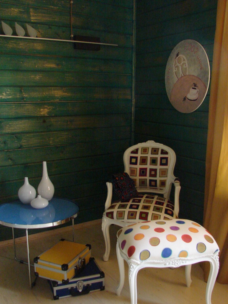 Дом из клееного бруса в стиле шебби-шик