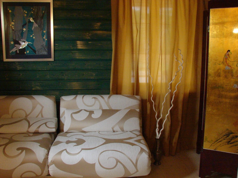 Дом из клееного бруса в стиле шебби-шик