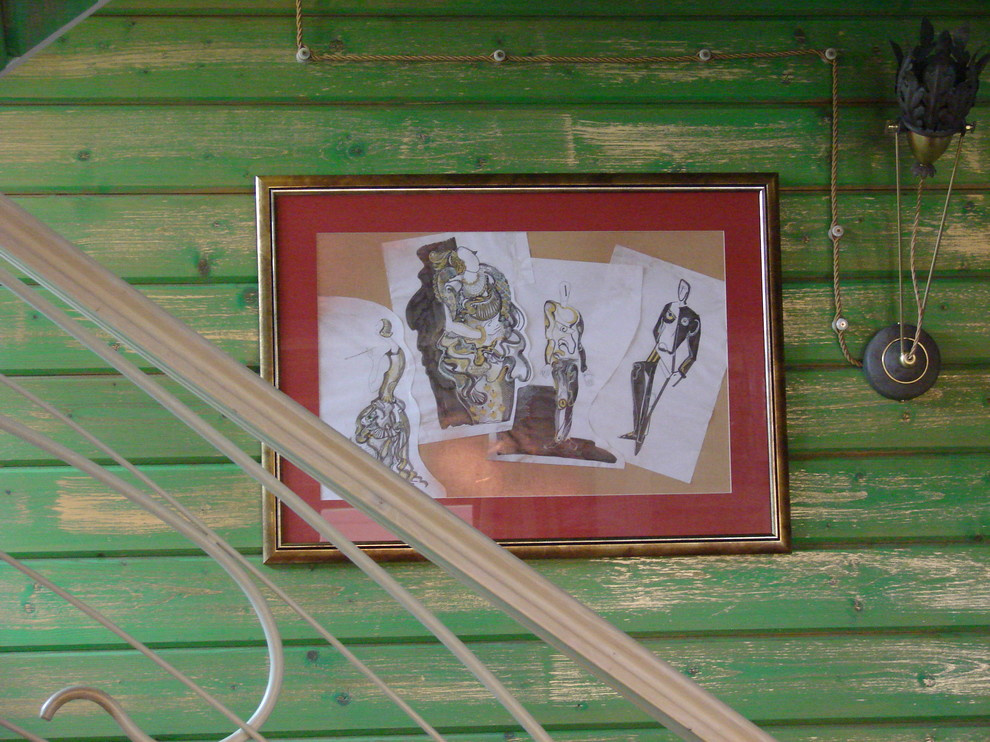 Дом из клееного бруса в стиле шебби-шик