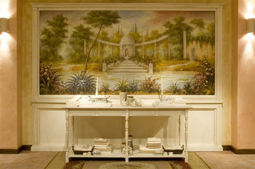 Фрески, пано, фотообои в интерьере!